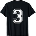 thumbnail image 1 of Number 3 Shirt Player Number on Back of Shirt, 1 of 3