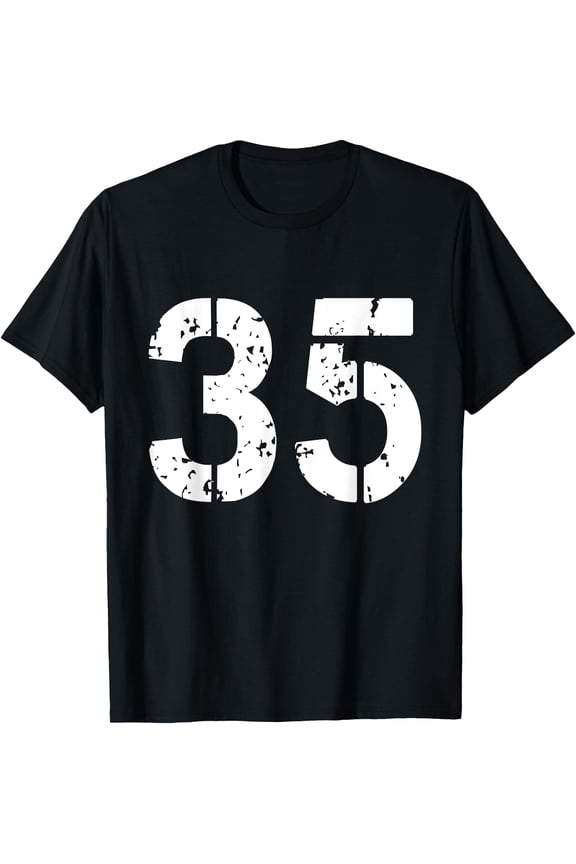 Number 35 Varsity Team - 35th Birthday & 35 Years Old T-Shirt