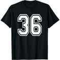 thumbnail image 1 of Number 36 Birthday Gift Sports Player Team Numbered Jersey T-Shirt, 1 of 3