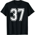 thumbnail image 1 of Number 37 Birthday Gift Sports Player Team Numbered Jersey T-Shirt, 1 of 3