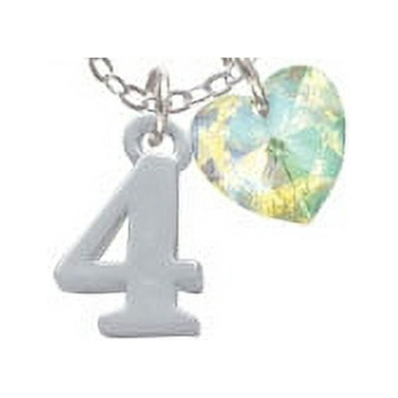 Number - 4 - - Butterfly Sophia Necklace, 18"+1"