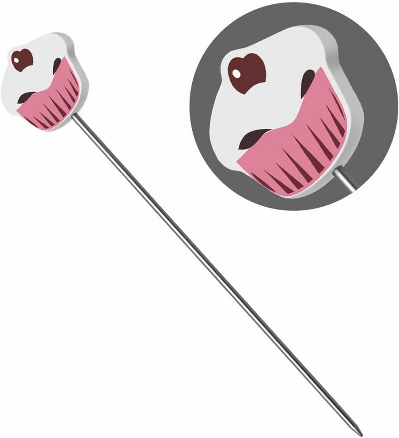 4 Pcs Stainless Steel Cake Tester Set - Reusable Baking Needles With Colorful Handles