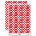 thumbnail image 1 of Number 4 Four Fun Bold Font 200+ Round Stickers - Red - Gloss Finish - 0.50" Size, 1 of 3