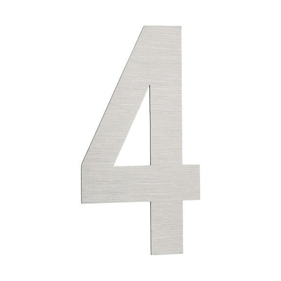 Number 4 Self Adhesive House Address Numbers for Outside 1.97x1.1 inch