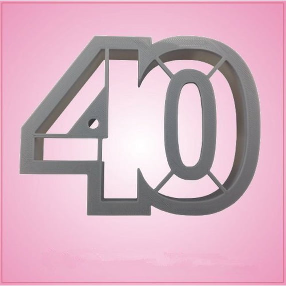 Number 40 Cookie Cutter