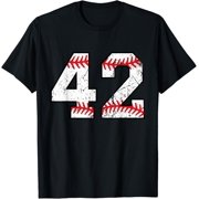 Number 42 Forty Two Baseball Lucky Favorite Vintage Jersey T-Shirt
