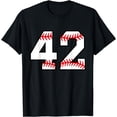 thumbnail image 1 of Number #42 Forty Two Baseball Varsity Number T-Shirt, 1 of 3