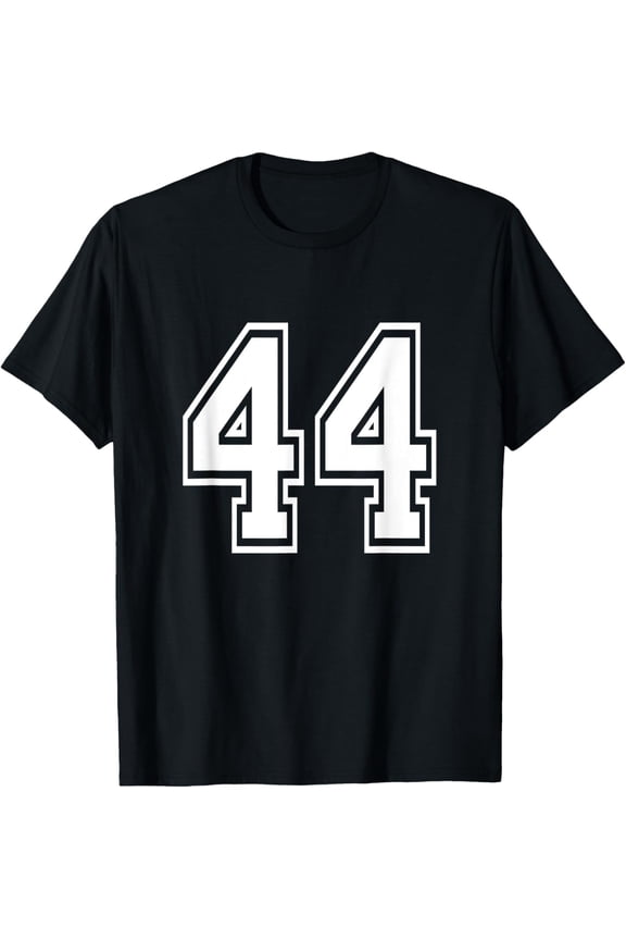 Number 44 T-Shirt Birthday Varsity Sports Team Jersey