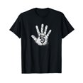 Number 5 Hi Five Hand Sign Hello Greeting Play Games Academy TShirt