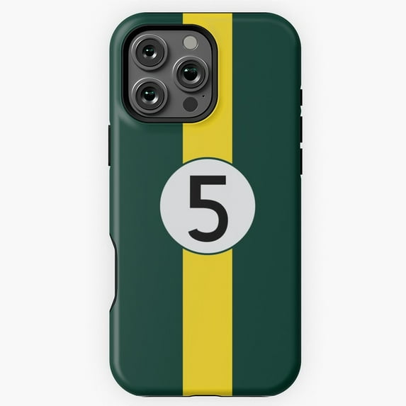 Number 5 Racing Livery Phone Case for iPhone 16 15 14 13 12 11 Pro Max M890752