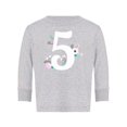 thumbnail image 1 of Number 5 With Flowers Long Sleeve Toddler -Image by Shutterstock,  3 Toddler, 1 of 4