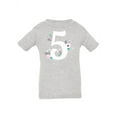 thumbnail image 1 of Number 5 With Flowers T-Shirt Infant -Image by Shutterstock,  12 Months, 1 of 4