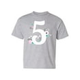 thumbnail image 1 of Number 5 With Flowers T-Shirt Juniors -Image by Shutterstock,  Medium, 1 of 4