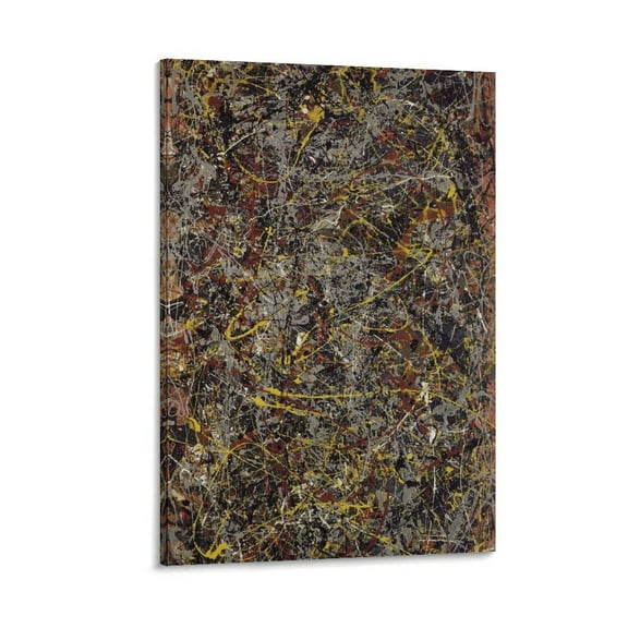 Number 5 by Jackson Pollock Painting Poster Canvas Poster Wall Art Picture Prints Hanging Photo Gift Decor Home Posters Artworks 12x18inch(30x45cm)