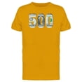 thumbnail image 1 of Number 500 Dollar Bill Ts Tee Men's -Image by Shutterstock, 1 of 2