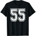 thumbnail image 1 of Number 55 T-Shirt Birthday Varsity Sports Team Jersey, 1 of 4