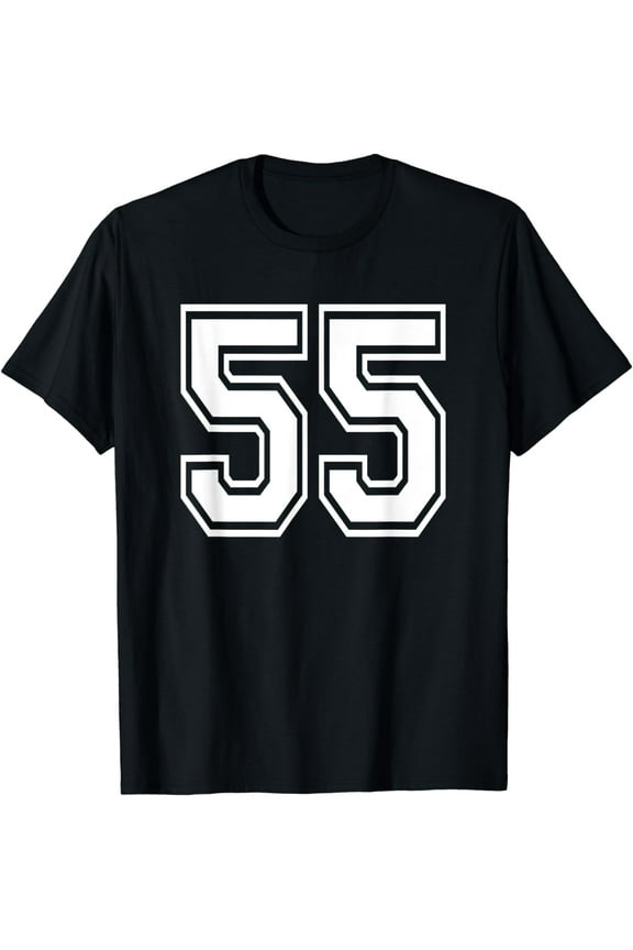 Number 55 T-Shirt Birthday Varsity Sports Team Jersey