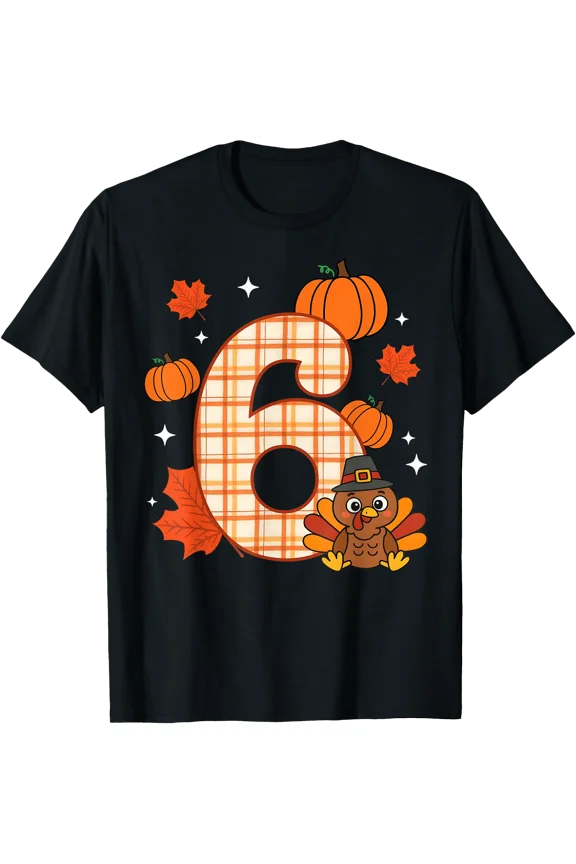 Number 6 67 Meme Thanksgiving Turkey Men Women Kids T-Shirt