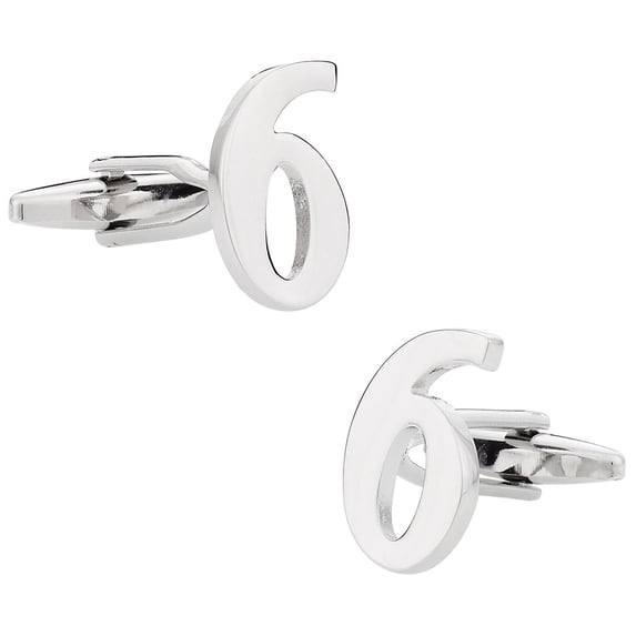 Number 6 Cufflinks by Cuff-Daddy