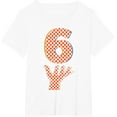 thumbnail image 1 of Number 6 Matching 67 Meme Checkered Halloween Costume Kids T-Shirt, 1 of 4