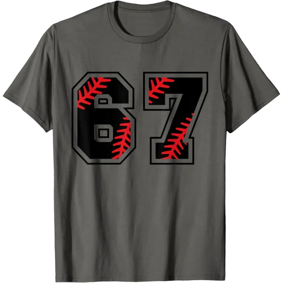Number #67 Baseball Jersey Number T-Shirt