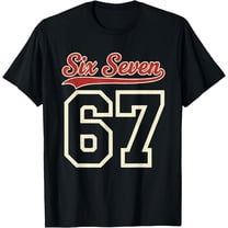 Number 67 Numbered Six Seven Baseball Jersey Style Team 67 T-Shirt Shirts