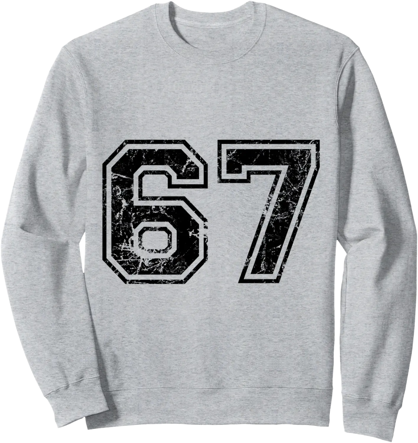 Number 67 Vintage 1967 67th Birthday College Look Sweatshirt - Walmart.com