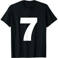 thumbnail image 1 of Number 7 Big Bold White Seven Numeral Group T-Shirt, 1 of 6