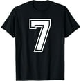 thumbnail image 1 of Number 7 Birthday Gift Sports Player Team Numbered Jersey T-Shirt, 1 of 3