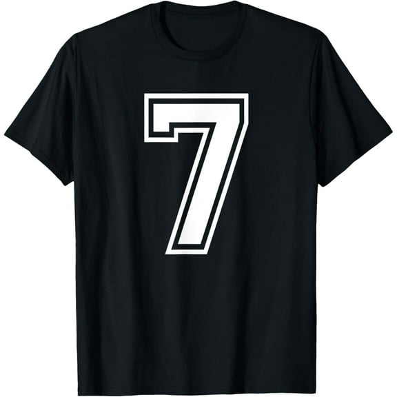 Number 7 Birthday Gift Sports Player Team Numbered Jersey T-Shirt