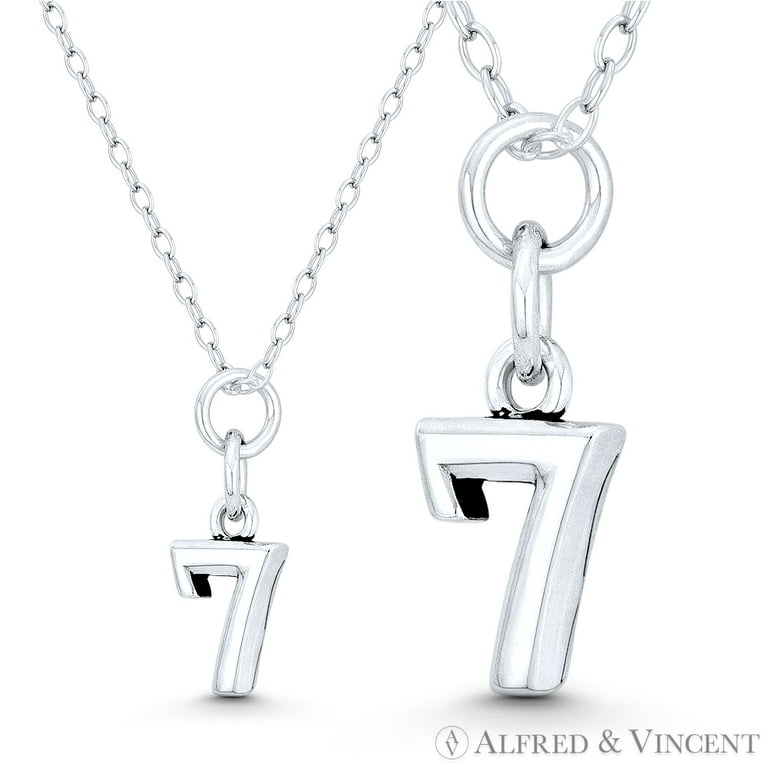 Number 7 Sterling Silver Charm Number 7 Sterling Silver Charm