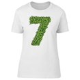 thumbnail image 1 of Number 7 Made Of Green Leaves T-Shirt Women -Image by Shutterstock, Female XX-Large, 1 of 2