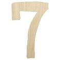 thumbnail image 1 of Number 7 Seven Cute Typewriter Font Wood Shape Unfinished Piece Cutout Craft DIY Projects - 6.25 Inch Size - 1/4 Inch Thick, 1 of 7