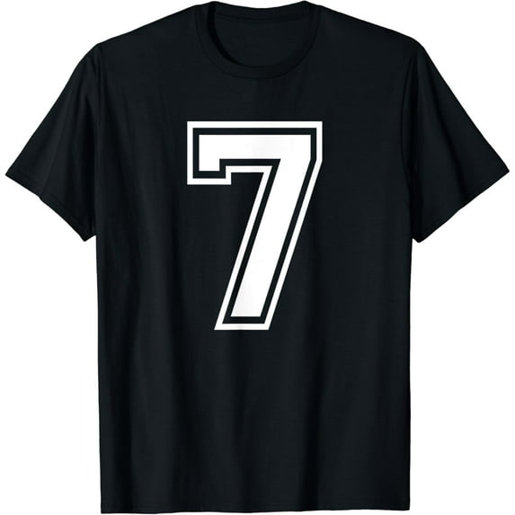 Number #7 Seven Sport Jersey Lucky No. 7th Birthday Vintage T-Shirt。