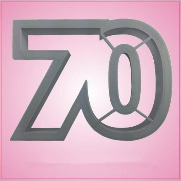 Number 70 Cookie Cutter