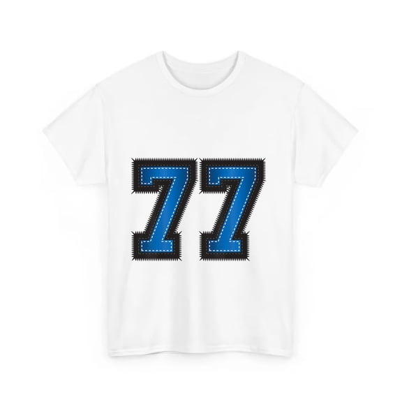 Number 77 Shirt Gift Black Unisex T-Shirt