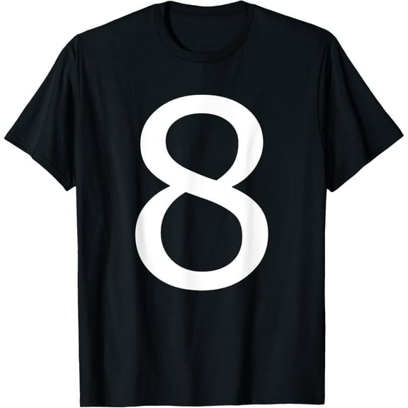 Number 8 Eight Numeral T-shirt