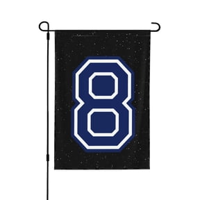 Number 8 Garden Flag 12.5x18 Inch Double Sided Decorations Outdoor Yard Flags For Outside Lawn Porch Garden Decor