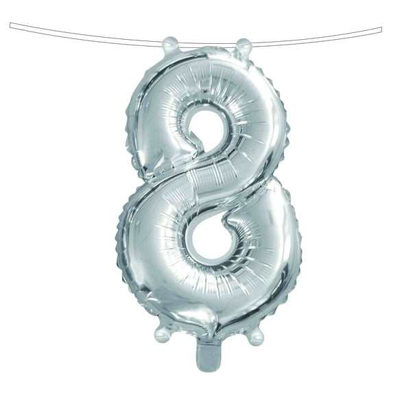 Number 8 Mylar Balloon