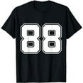 thumbnail image 1 of Number 88 - Best Classic College American Varsity Style Font T-Shirt, 1 of 5
