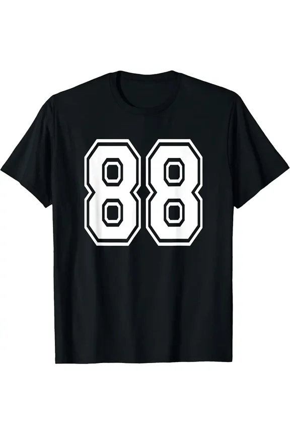 Number 88 Numbered Uniform Sports Jersey Team 88th Birthday T-Shirt