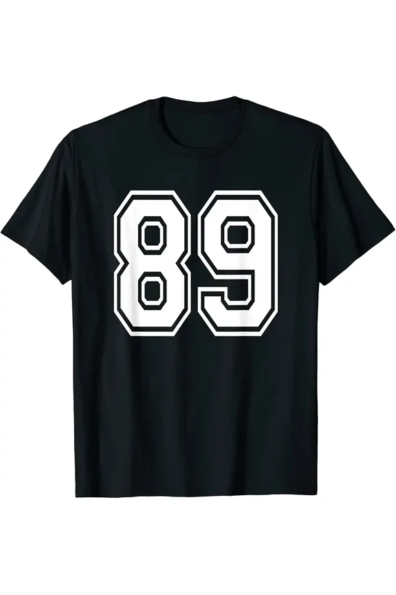 Number 89 Numbered Uniform Sports Jersey Team 89th Birthday T-Shirt