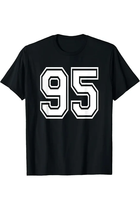 Number 95 Numbered Uniform Sports Jersey Team 95th Birthday T-Shirt