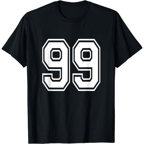 Number 99 T-Shirt Birthday Varsity Sports Team Jersey