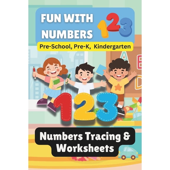 Number Adventures: Fun Math Activities & Worksheets for Preschool, Pre-K, and Kindergarten: Easy Counting, Number Wr, (Paperback)