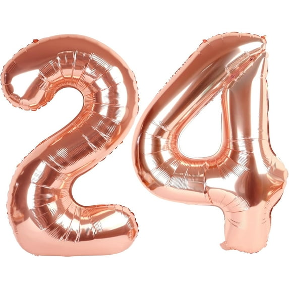 Number Balloon 40 Inch for Birthday Decorations, Large Foil Balloon Numbers, Mylar Giant Birthday Balloon for Boy Girls Women Men