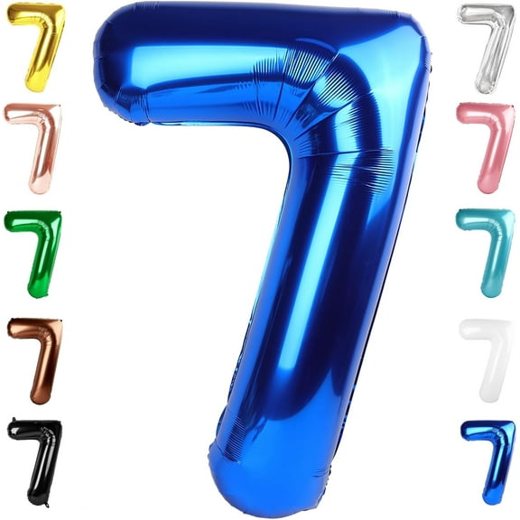 Number Balloon 40 Inch for Birthday Decorations, Large Foil Balloon Numbers, Mylar Giant Birthday Balloon for Boy Girls Women Men