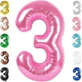 thumbnail image 1 of Number Balloon 40 Inch for Birthday Decorations, Large Foil Balloon Numbers, Mylar Giant Birthday Balloon for Boy Girls Women Men, 1 of 17