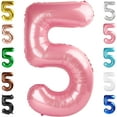 thumbnail image 1 of Number Balloon 40 Inch for Birthday Decorations, Large Foil Balloon Numbers, Mylar Giant Birthday Balloon for Boy Girls Women Men, 1 of 17