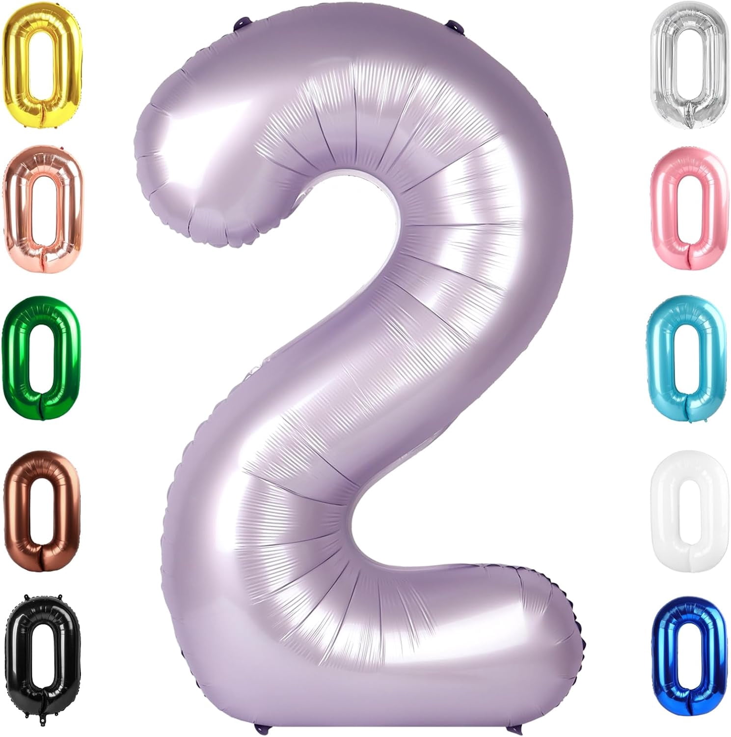 Number Balloon 40 Inch for Birthday Decorations, Large Foil Balloon ...